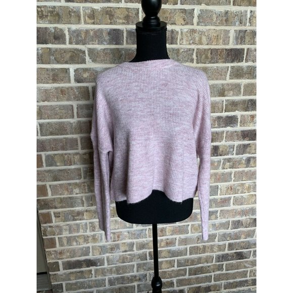 miss qiuqiu cropped lavender long sleeve large - Picture 1 of 4